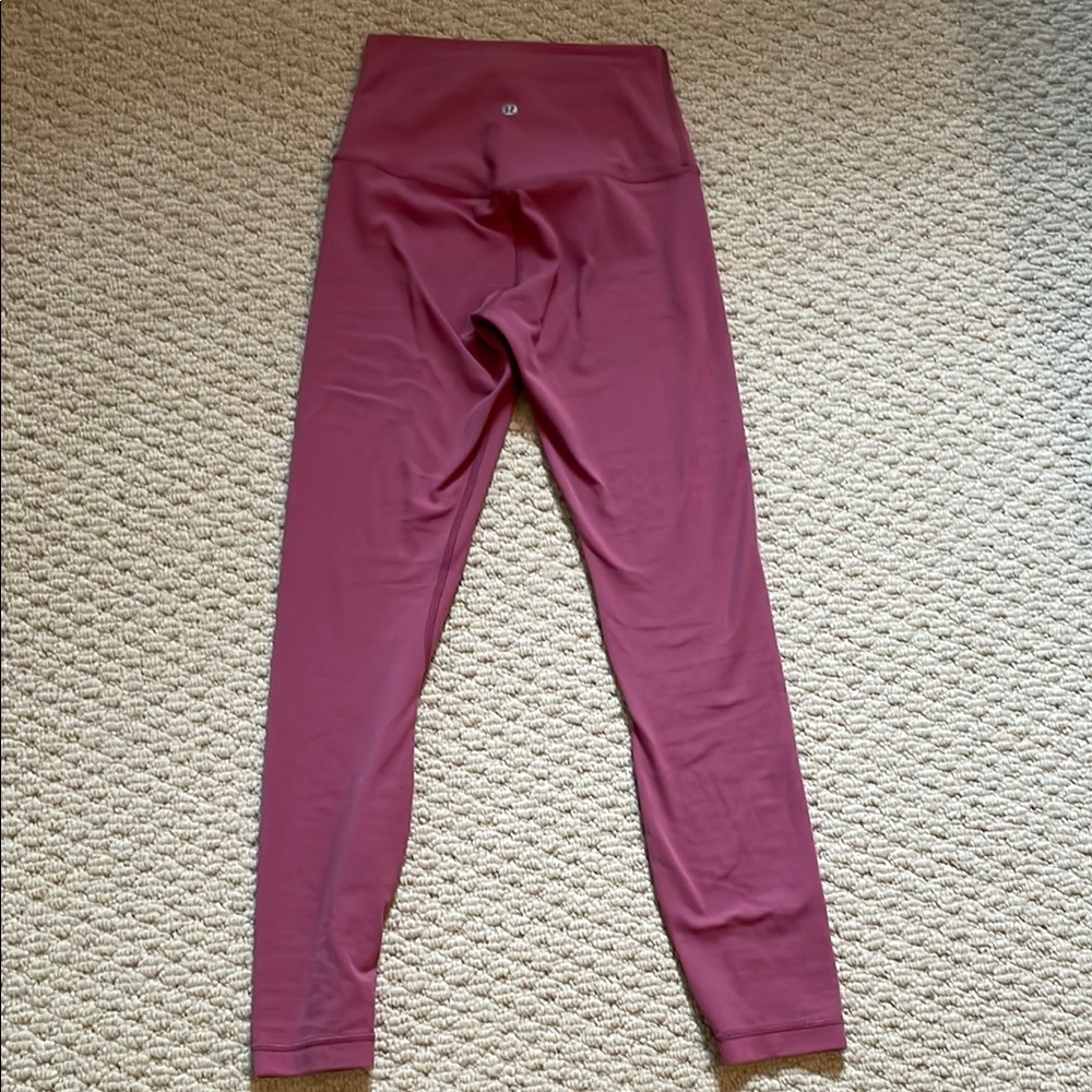 Lululemon align rosey/clay leggings size 2 25”